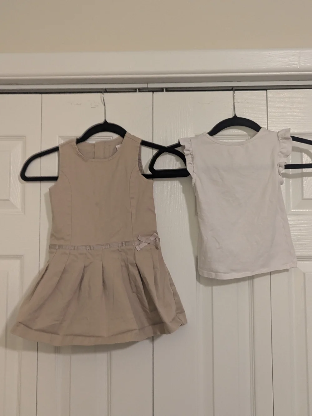 Gymboree Girls Uniform Jumper Dress & Shirt Set 3T